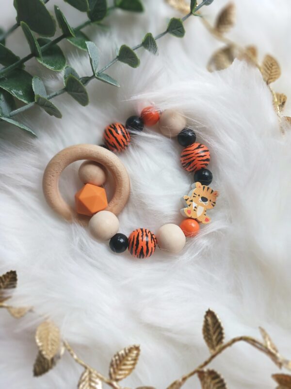 Greifling naturfarben, orange, Tiger