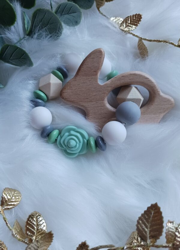 Greifling grau, mint, Hase